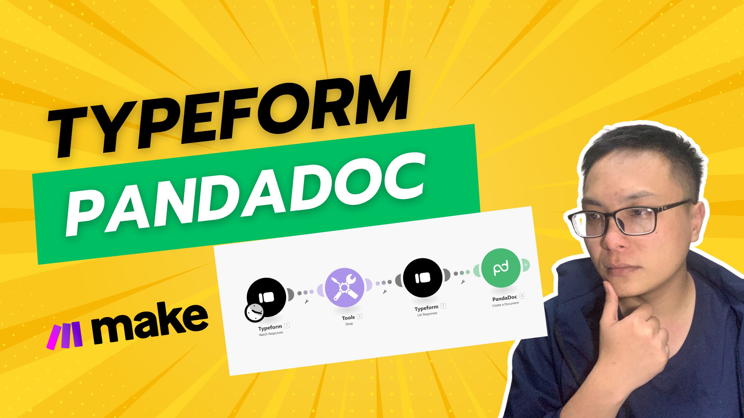 TypeForm và PandaDoc kết hợp cơ bản trên Make AI Automation